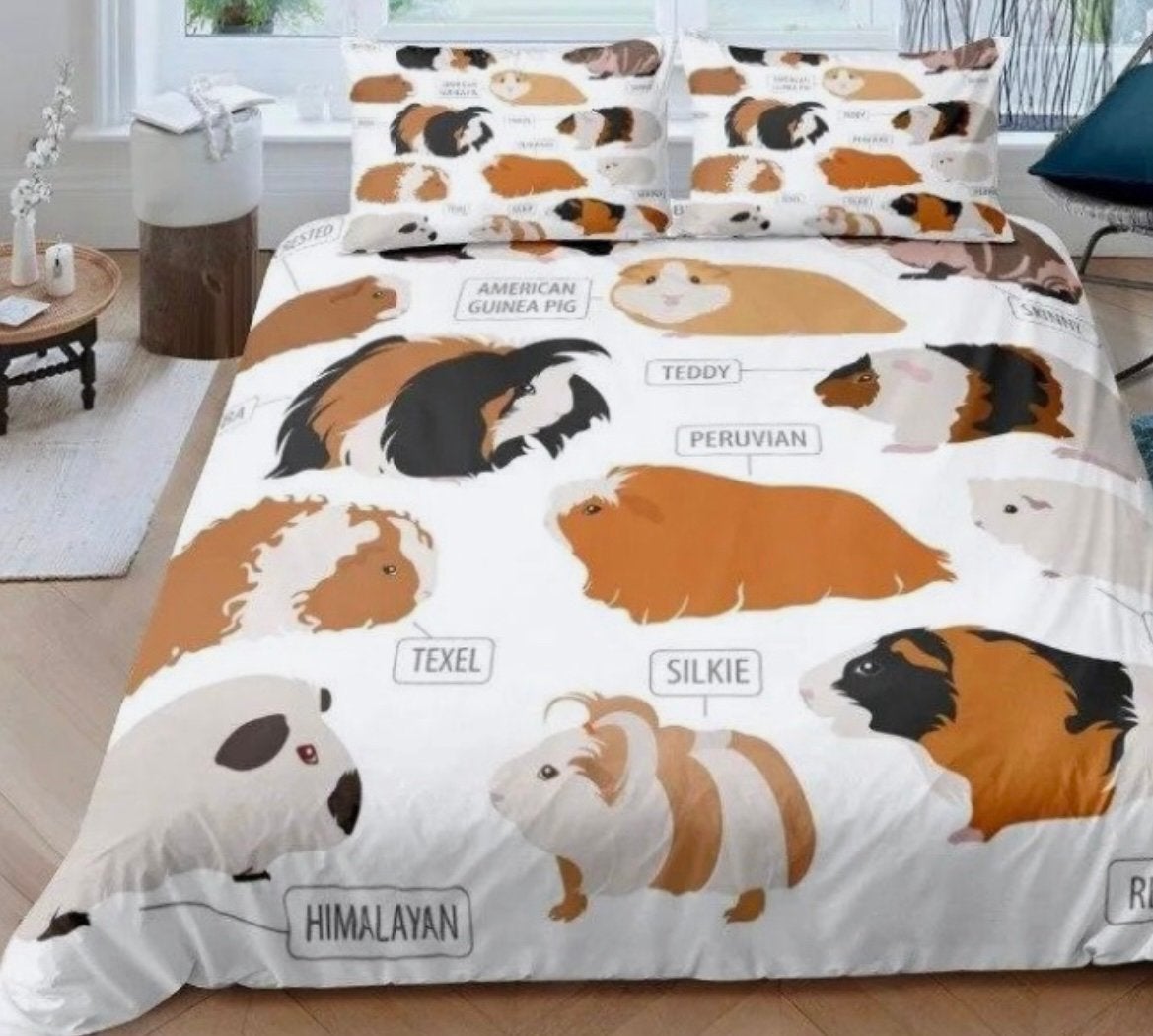 Cavia dekbed overtrek 240 x 220, Ophalen, Nieuw, Lits-jumeaux, Dekbedovertrek