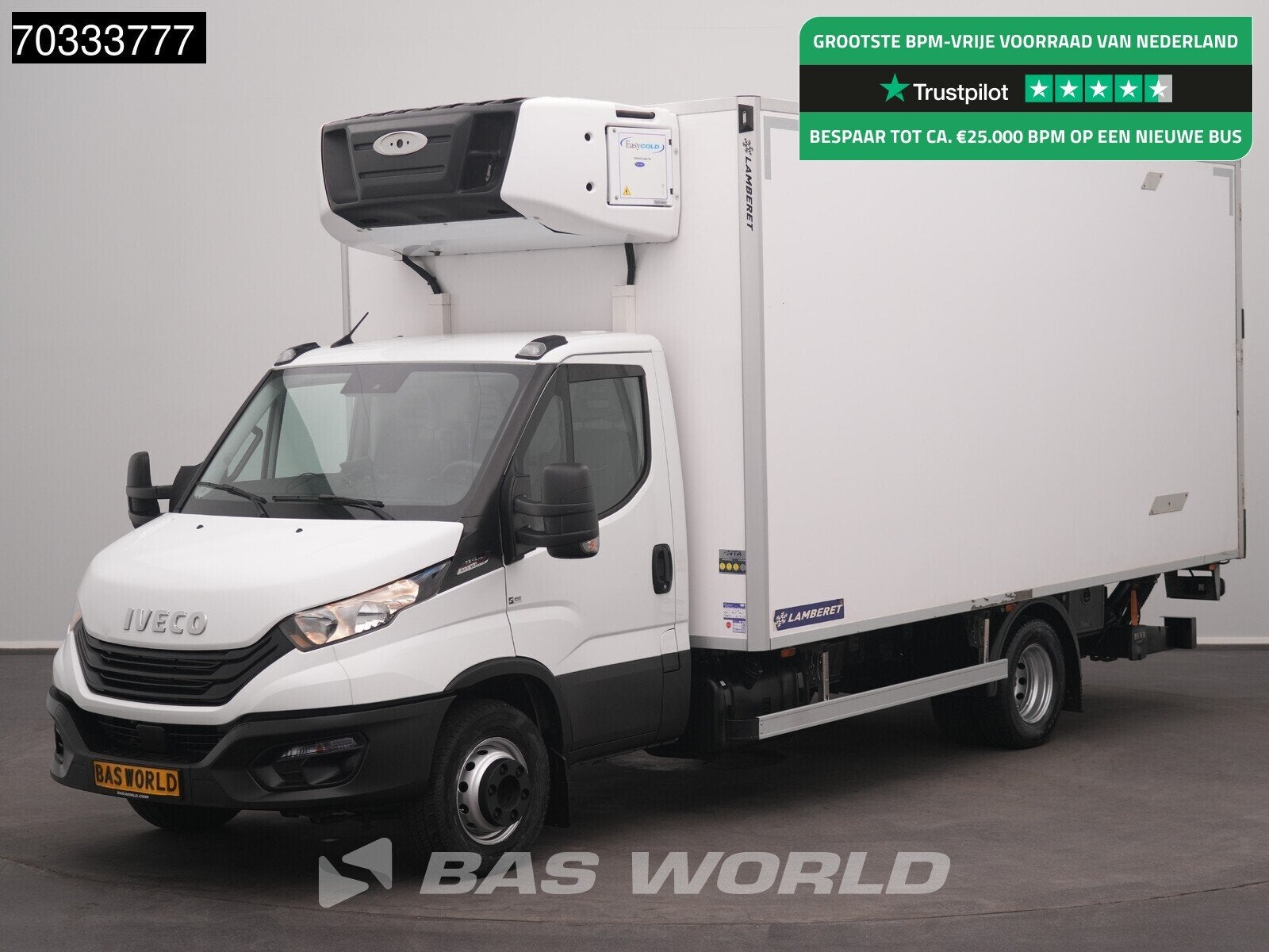 Iveco Daily 72C21 3.0L Automaat Lamberet Laadklep Koelwagen, Auto's, Automaat, Stof, Gebruikt, Euro 6