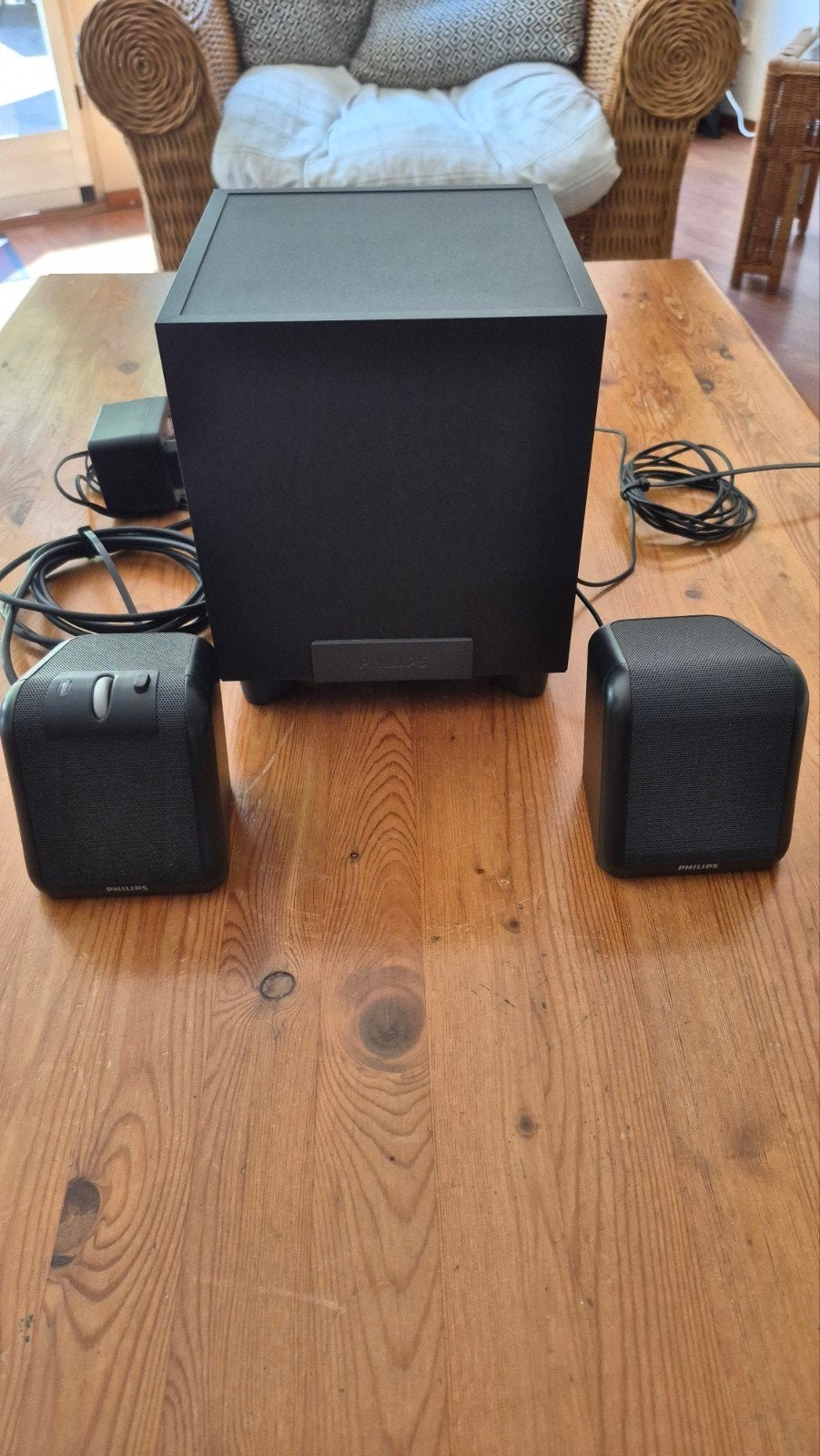Philips A2.310/20 2.1 Luidsprekerset met Subwoofer, Computers en Software, Pc speakers, Gebruikt, Audiokanaal 2.1, Ophalen of Verzenden