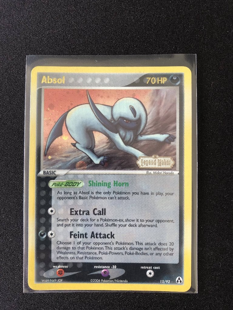 Absol reverse holo ex legend maker stamped, Ophalen of Verzenden, Zo goed als nieuw, Losse kaart