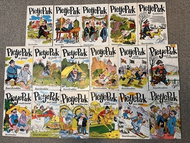 17x Pietje Puk door H Arnoldus, Boeken, Verzenden, Gelezen, Fictie algemeen
