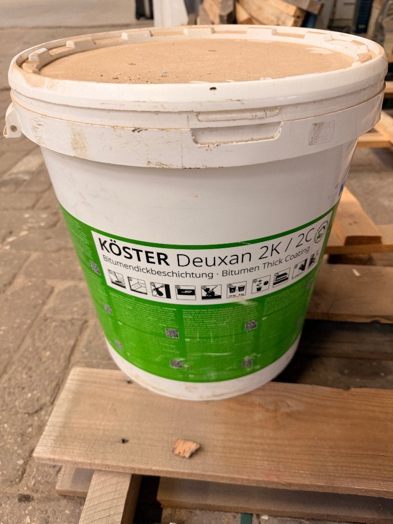 Bitumenemulsies Kelderafdichting Deuxan K2, Sulfiton, PC56, 20 liter of meer, Ophalen, Zo goed als nieuw, Zwart