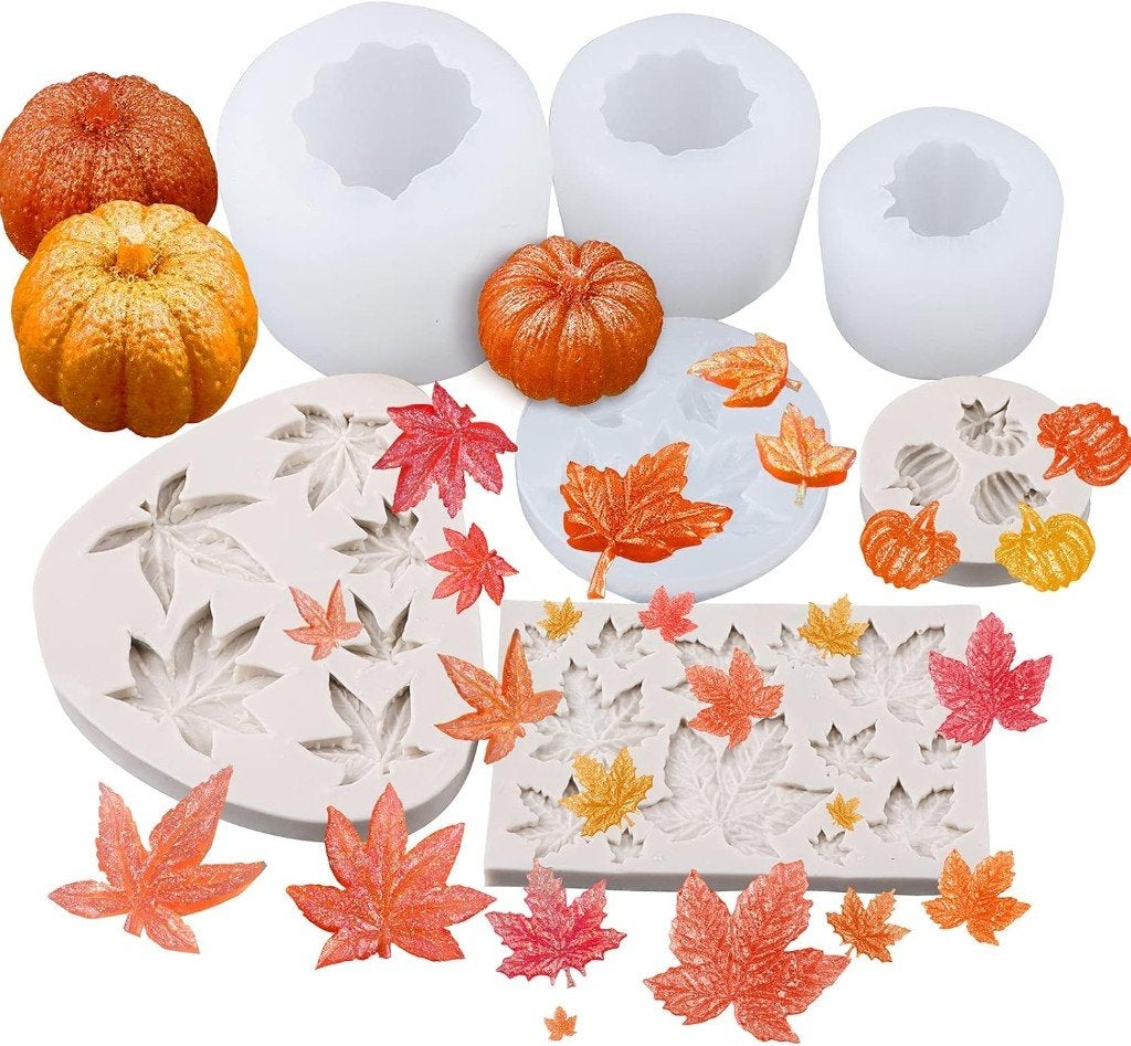 7 Delige 3D Silicone Halloween Thanksgiving Mallen, Ophalen of Verzenden, Nieuw