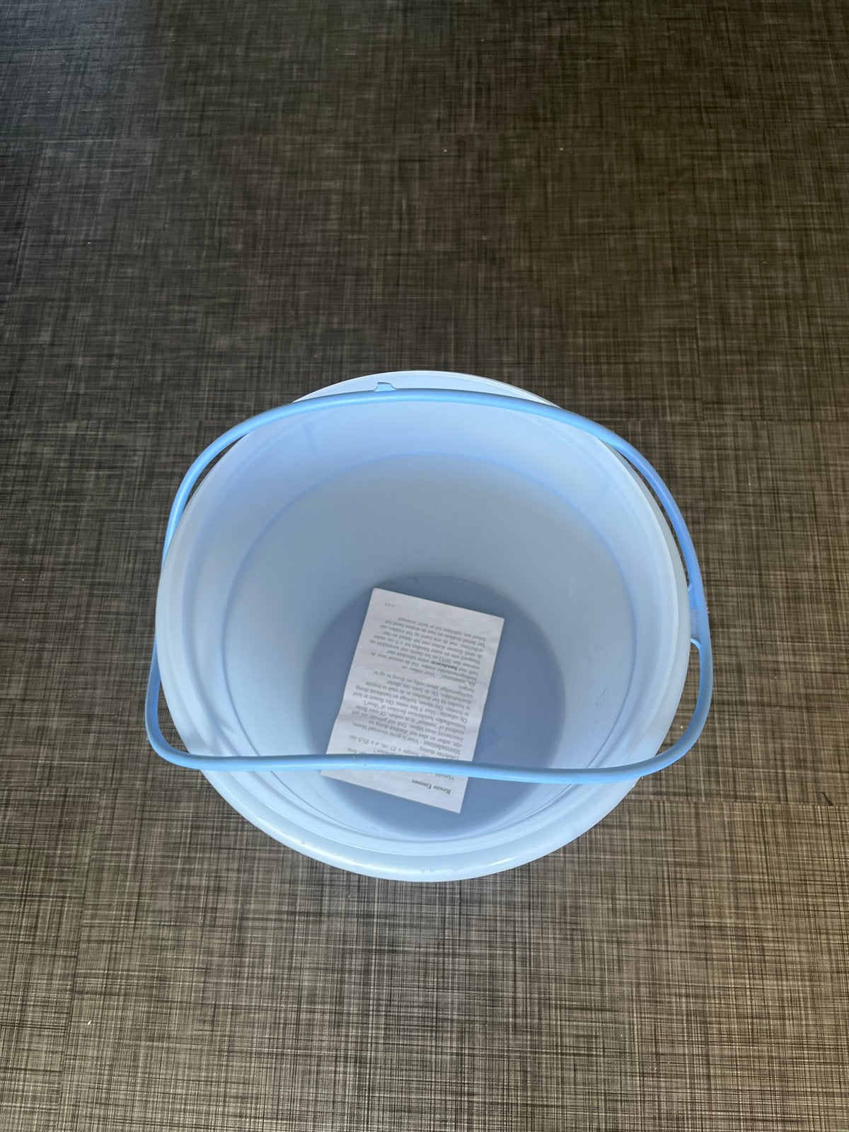 Lichtblauwe Tupperware emmer met deksel en handgreep, Ophalen of Verzenden, Nieuw, Kunststof, Met deksel
