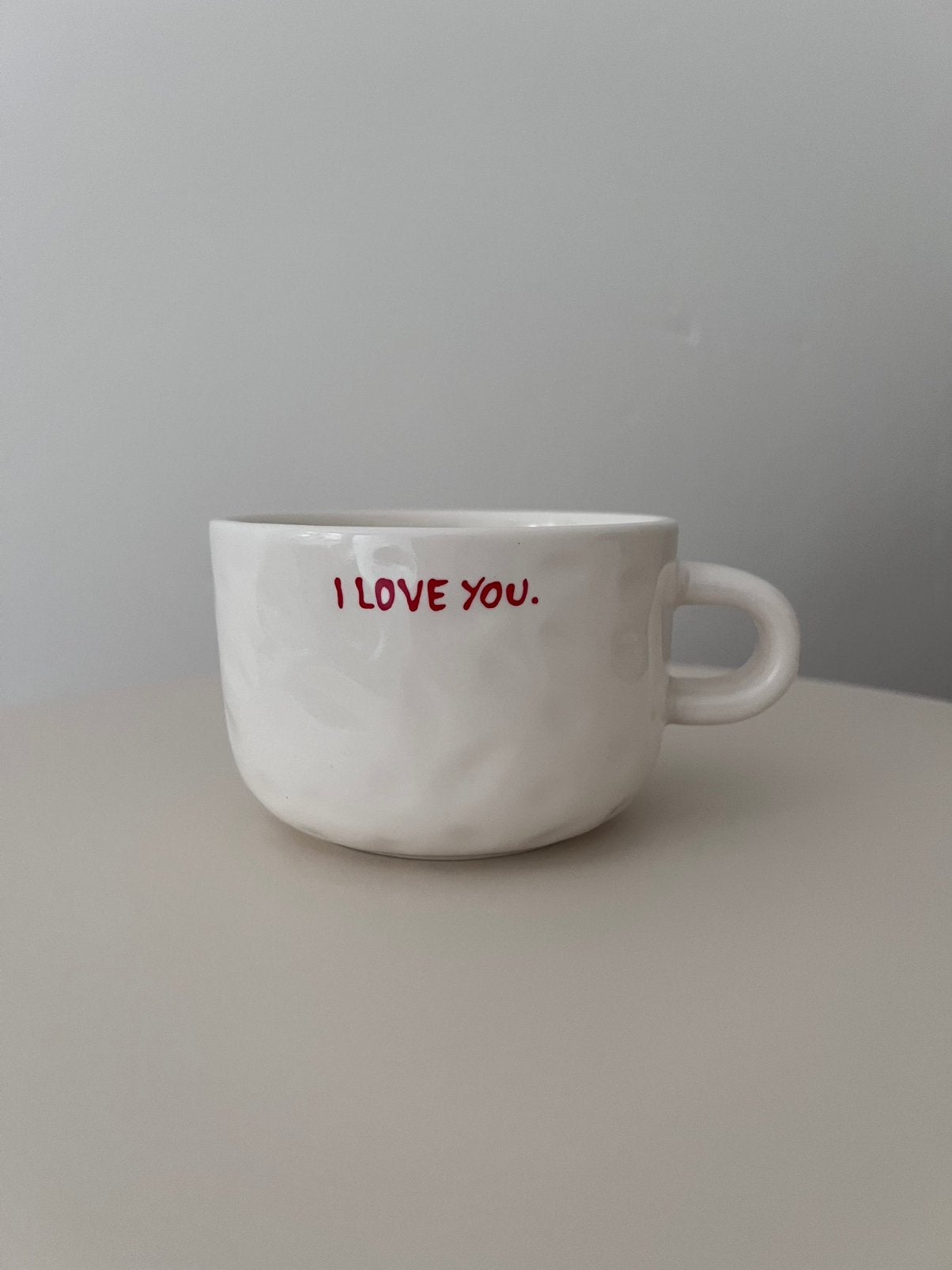 Anna + Nina I love you cappuccino kop. Nieuw! Cadeau tip., Overige merken, Verzenden, Nieuw, Overige stijlen