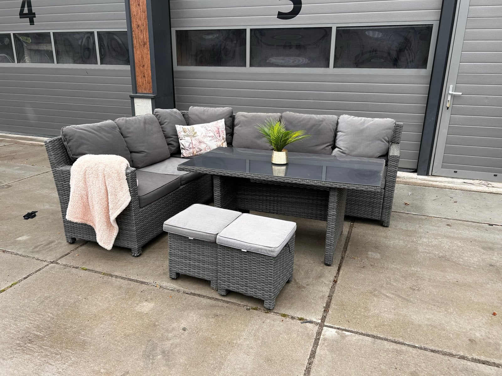 Garden Impressions diningset - goede staat, Ophalen, Gebruikt, ., Bank