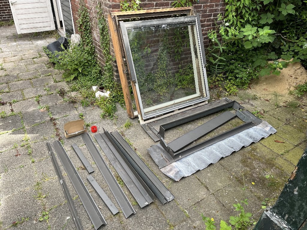 Velux Dakraam / Tuimelraam 114x118cm, Doe-het-zelf en Verbouw, Glas en Ramen, Ophalen, Gebruikt, 80 tot 120 cm, 80 tot 120 cm