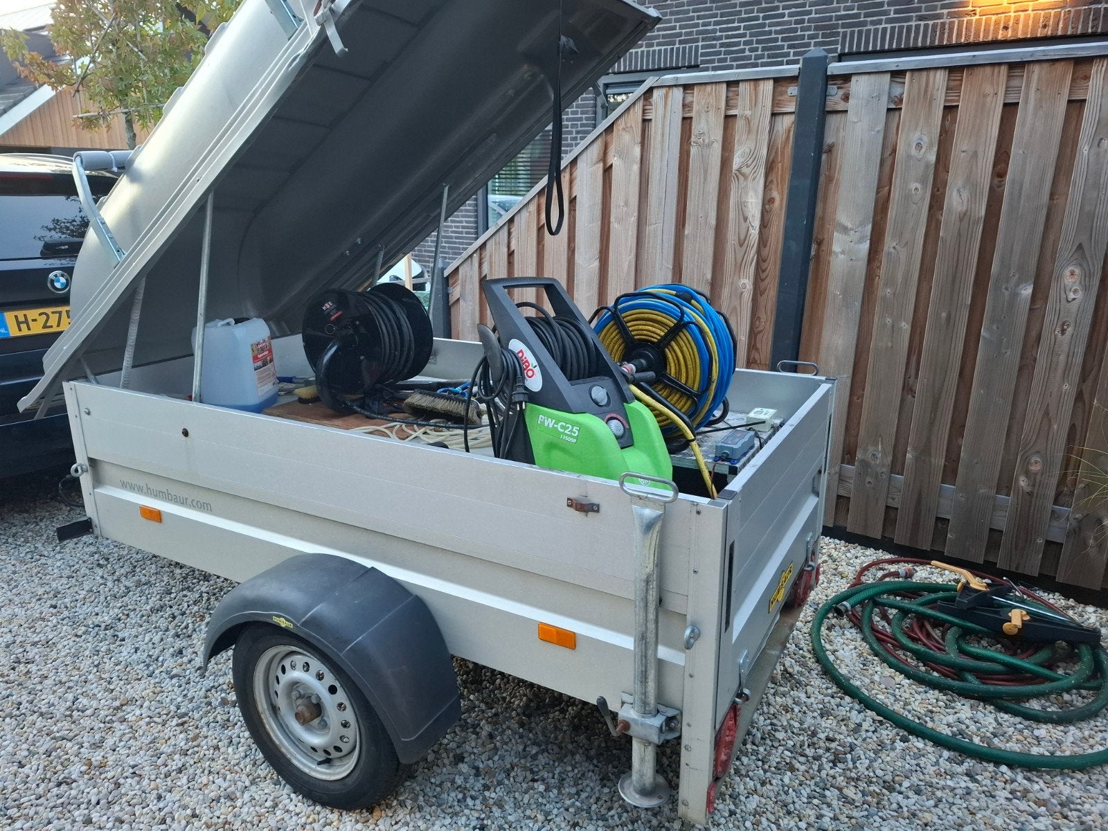 telewash/tuckerpole en Dibo PW-C25 hogedrukreiniger op Humb