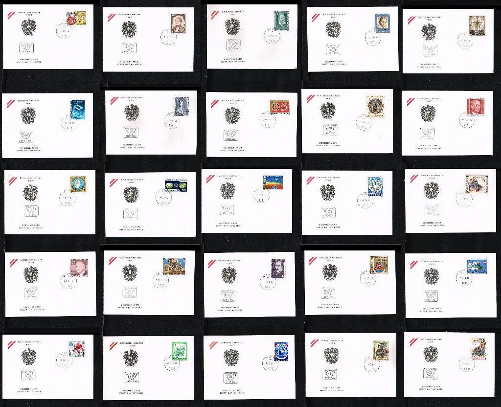 120x ++ FDC Oostenrijk 1981 en 1986 [AU001], Postzegels en Munten, Postzegels | Eerstedagenveloppen, Ophalen of Verzenden, Onbeschreven