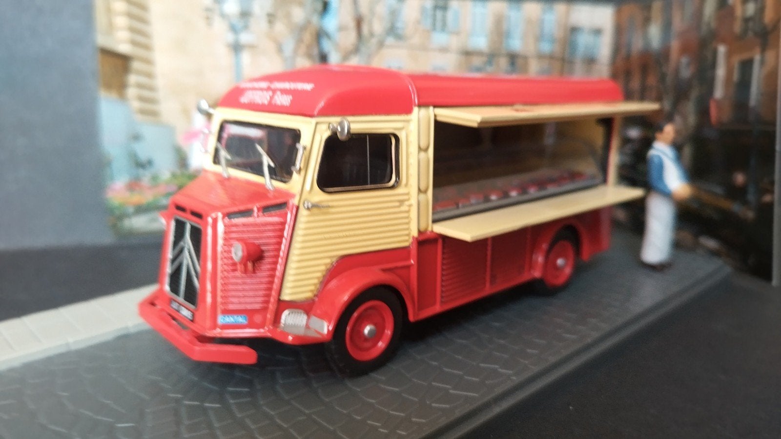 Citroen Type H Boucher Markt verkoop 1:43 Diorama Pol, Overige merken, Auto, Verzenden, Nieuw