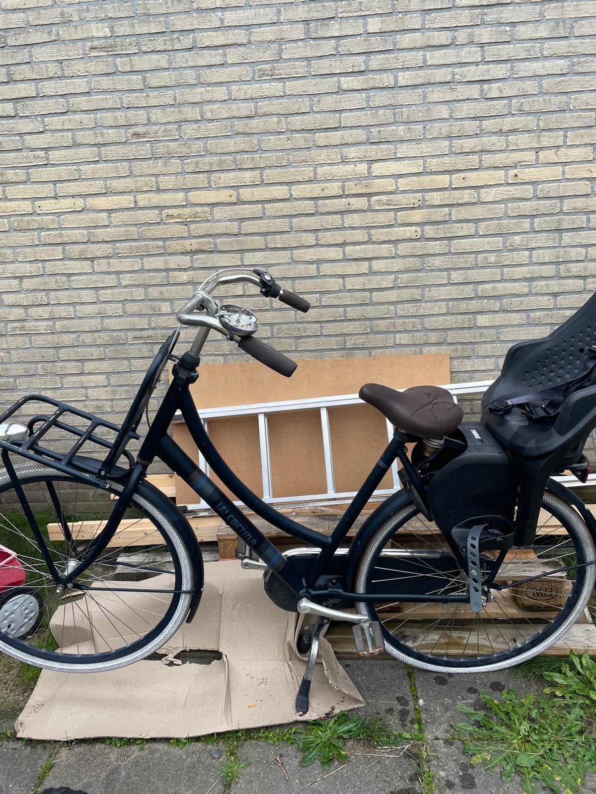 Cortina Damesfiets met kinderzitje - 3 versnellingen, Gebruikt, Versnellingen, 56 cm of meer, Ophalen