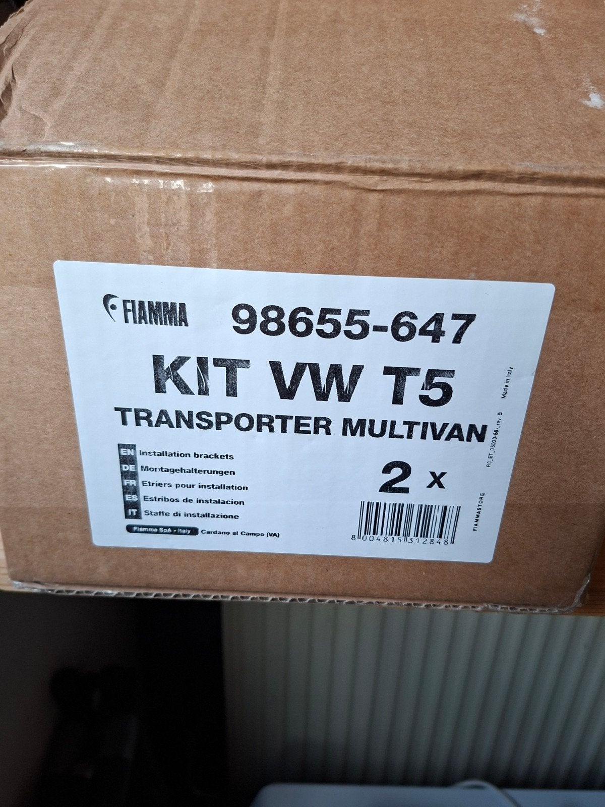 Adapterset Fiamma Volkswagen T5, Caravans en Kamperen, Camper-accessoires, Ophalen of Verzenden, Zo goed als nieuw