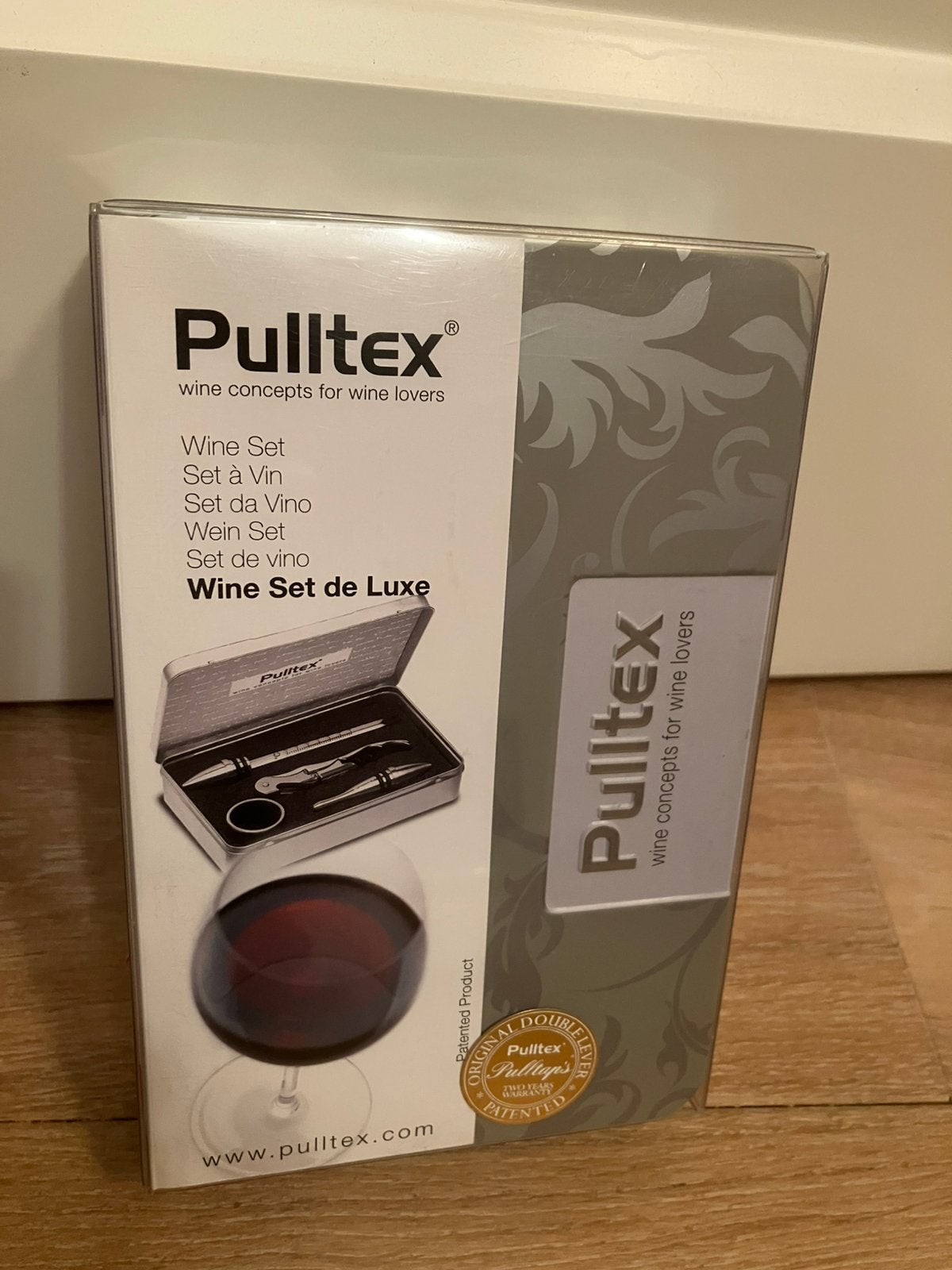 Pulltex Deluxe 4-delige kurkentrekkerset - wijnaccessoire, Overige typen, Ophalen of Verzenden, Nieuw, Metaal