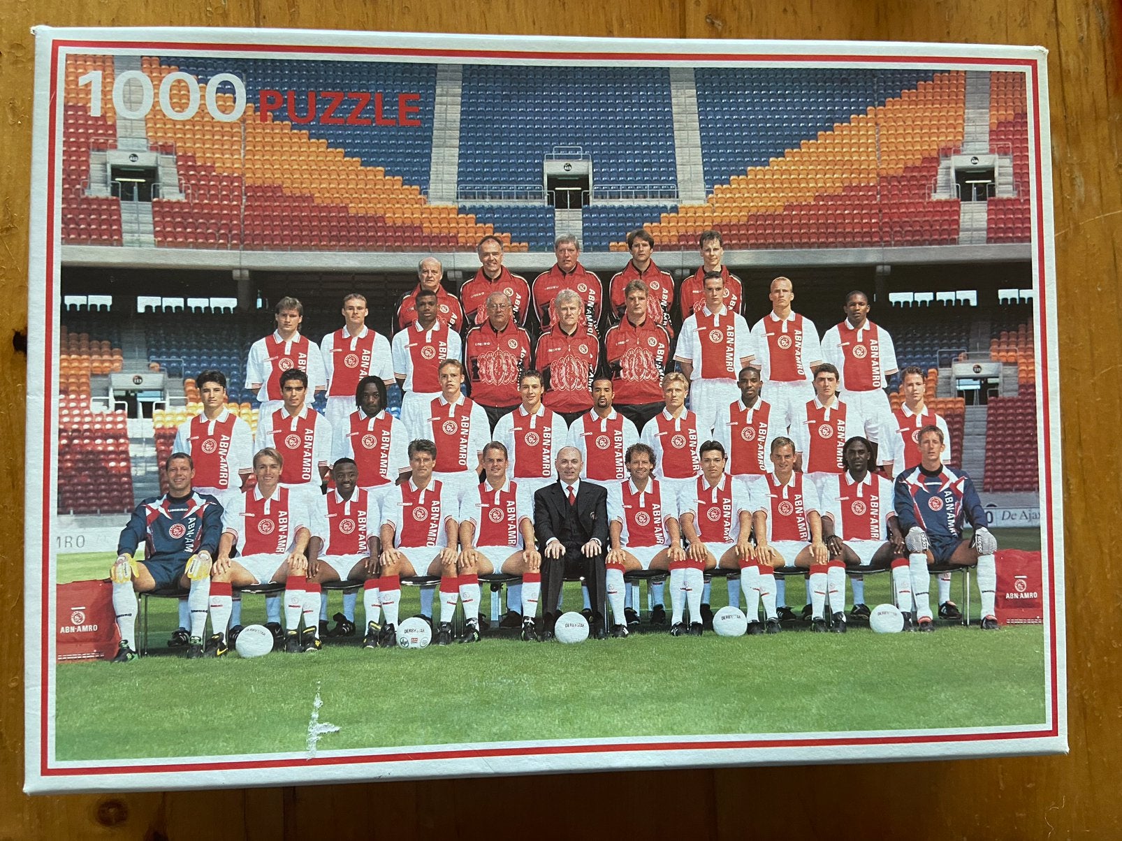 Vintage Ajax puzzel, seizoen ‘97 - ‘98, Ophalen of Verzenden, 500 t/m 1500 stukjes, Zo goed als nieuw