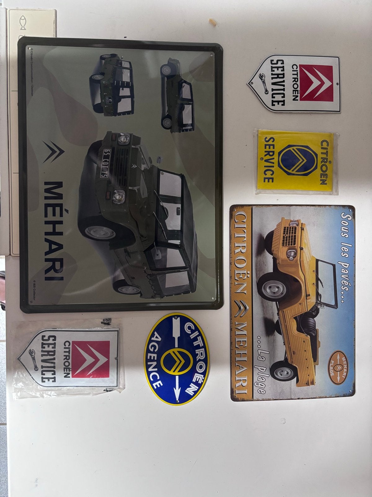 Citroën Méhari en Service Reclameborden - Nieuwstaat, Ophalen of Verzenden, Nieuw