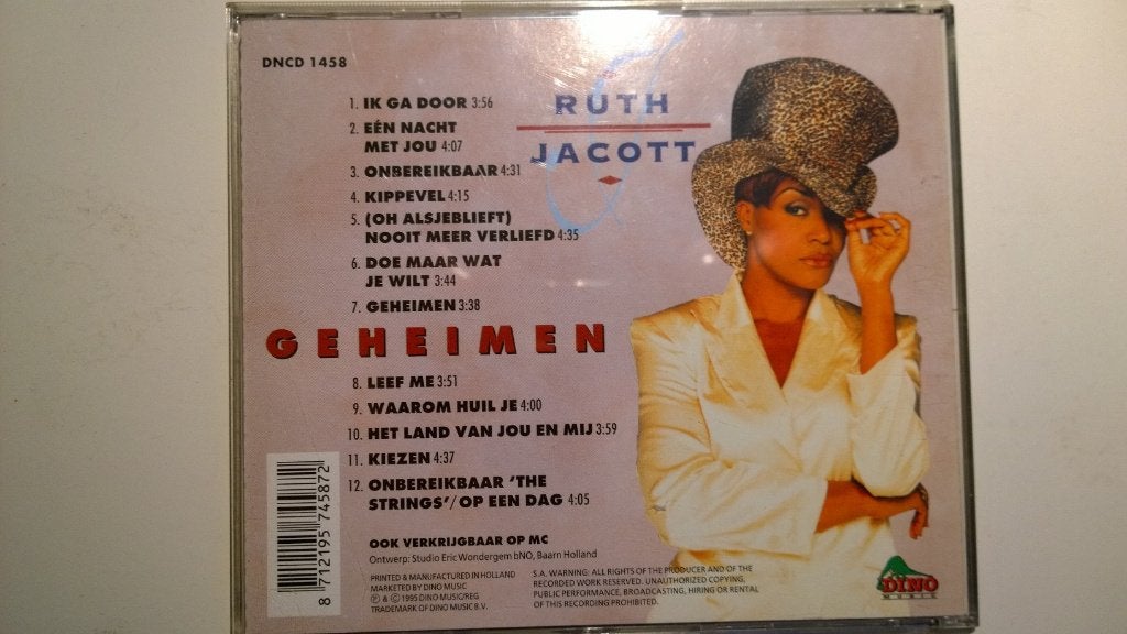 Ruth Jacott - Geheimen, Ophalen of Verzenden, Zo goed als nieuw, Pop
