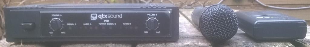 Microfoons draadloos, handmic en headset, QTX-Sound, Muziek en Instrumenten, Microfoons, Qtx-sound, Ophalen of Verzenden, Zo goed als nieuw