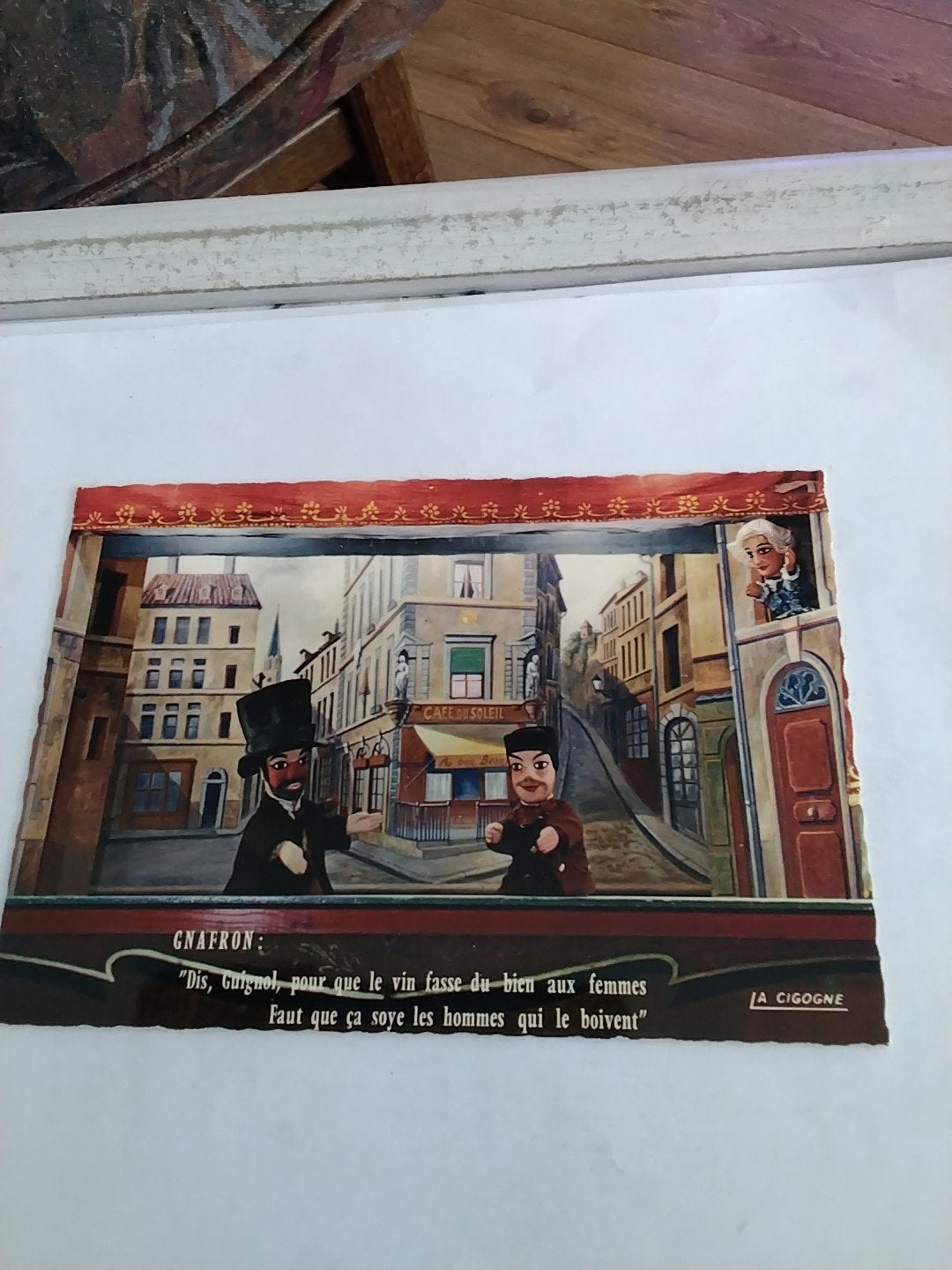 Kaart - Guignol Theater Ansichtkaart - Lyon, Frankrijk pop, Verzamelen, Ansichtkaarten | Themakaarten, Ophalen of Verzenden