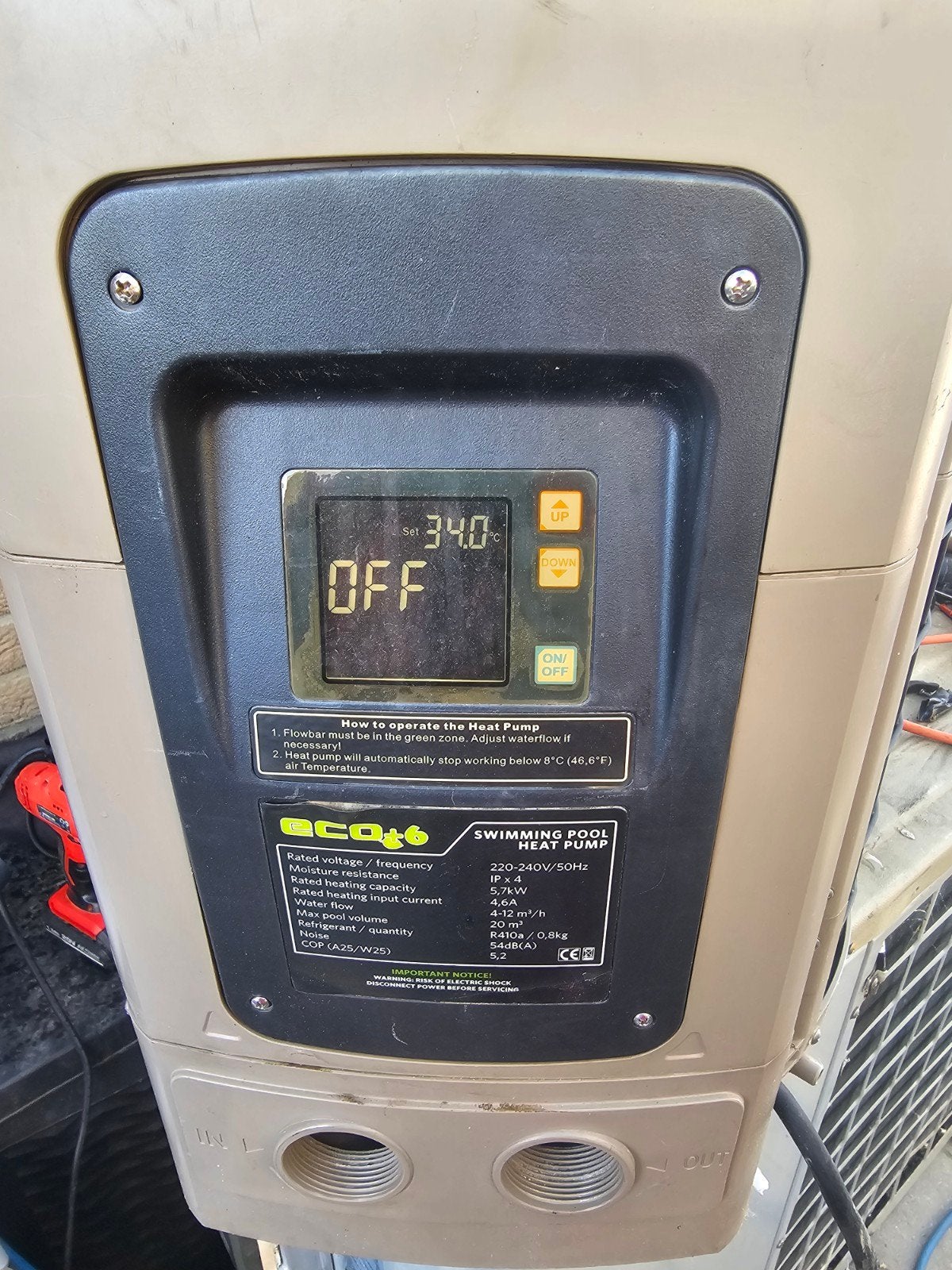 Zwembad warmtepomp 6kw met zandfilterpomp
Ophalen belgie Lim, Tuin en Terras, Ophalen