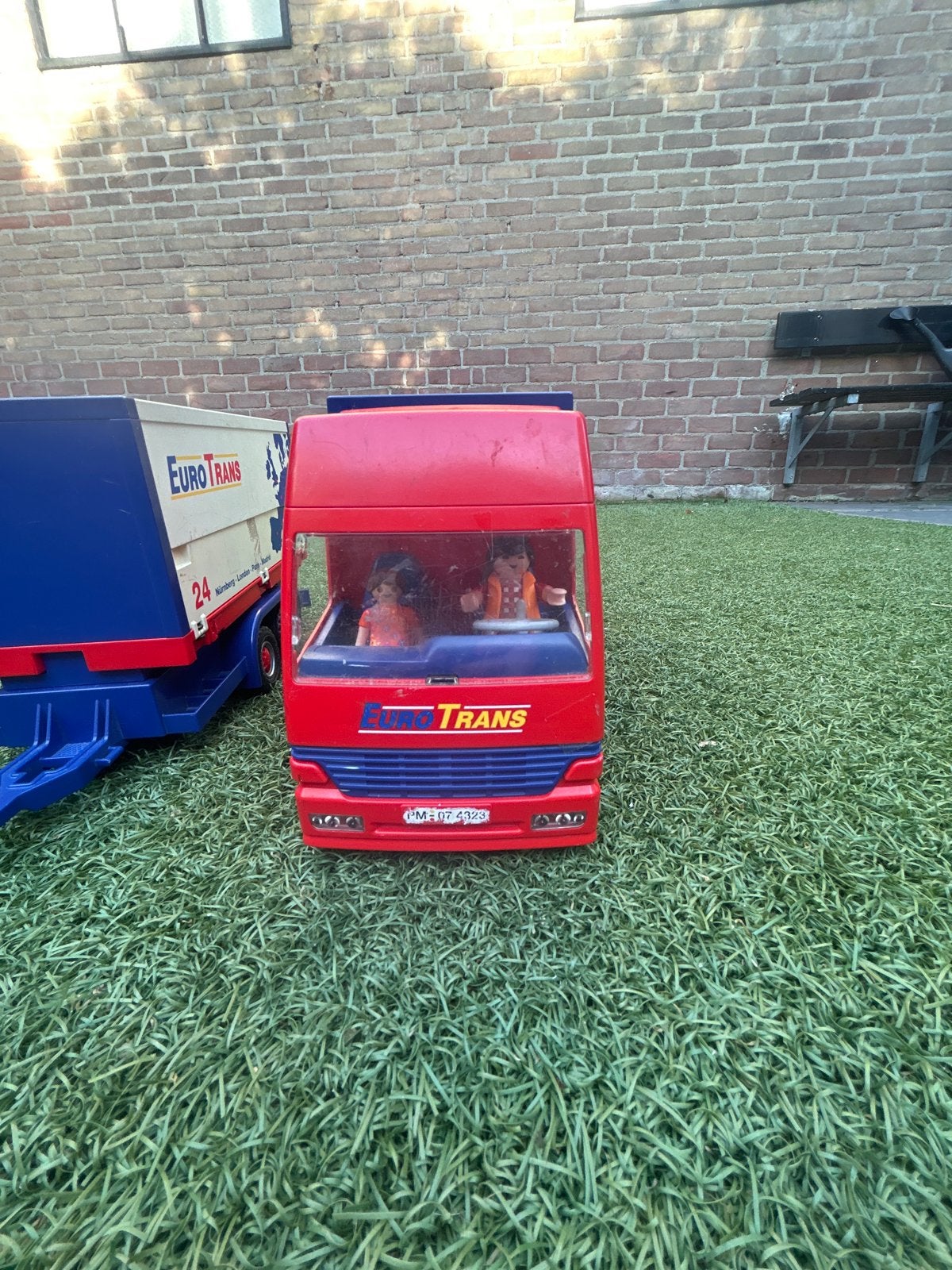 Playmobil Euro Trans Vrachtwagen met Aanhanger, Ophalen of Verzenden, Gebruikt