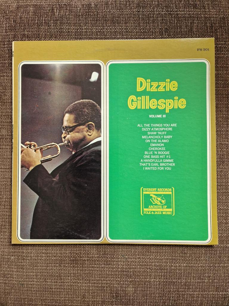 Dizzie Gillespie - Volume III (Everest Records LP), 1960 tot 1980, Gebruikt, Ophalen of Verzenden, 12 inch