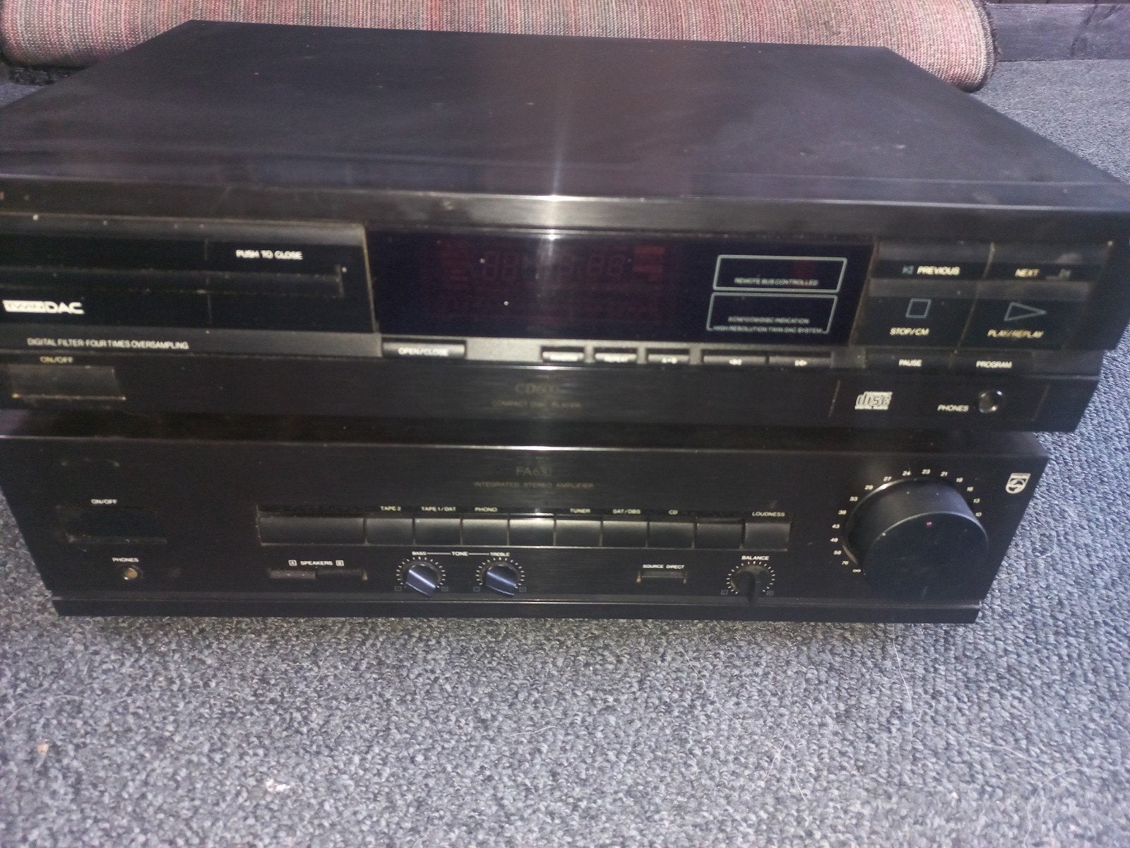 vintage philips versterker en cd speler, Ophalen, Gebruikt, Philips