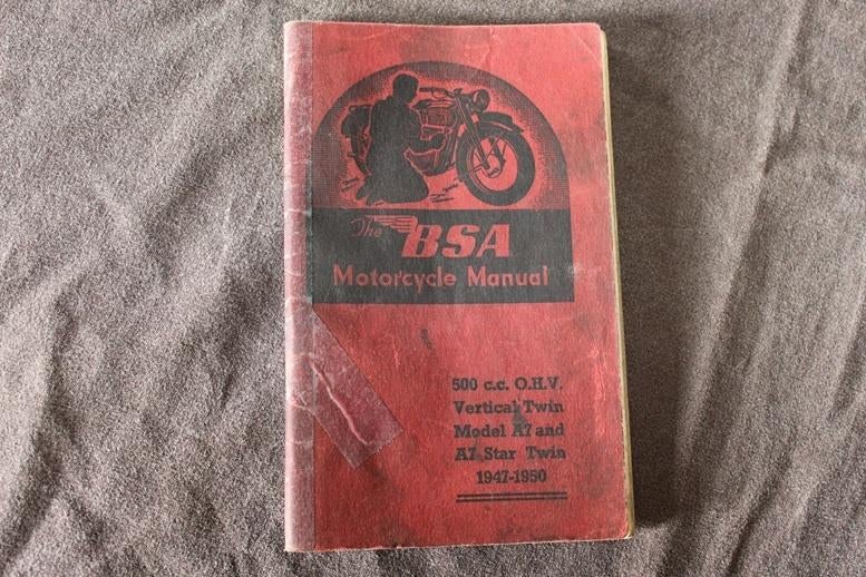 BSA 500 A7 1947-1950 motorcycle owner's manual handleiding, Ophalen of Verzenden, Overige merken