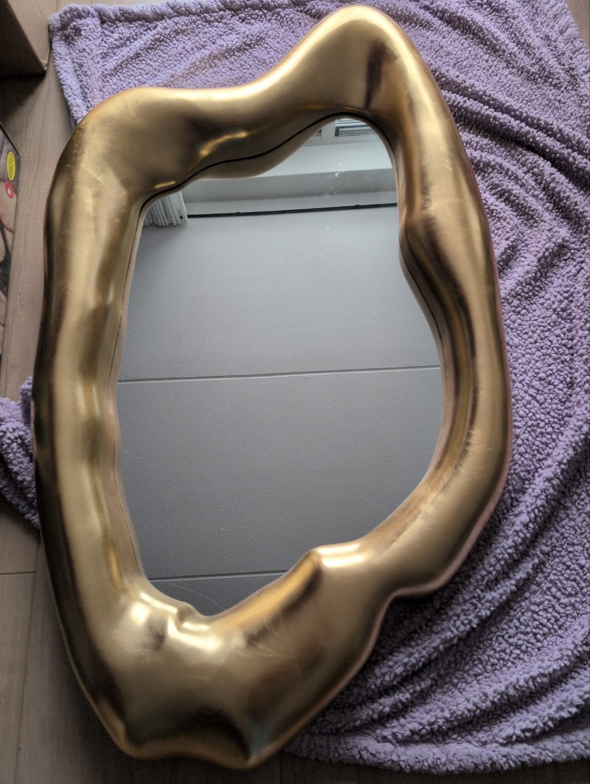 Kare gouden hologram spiegel, Ophalen, Rechthoekig