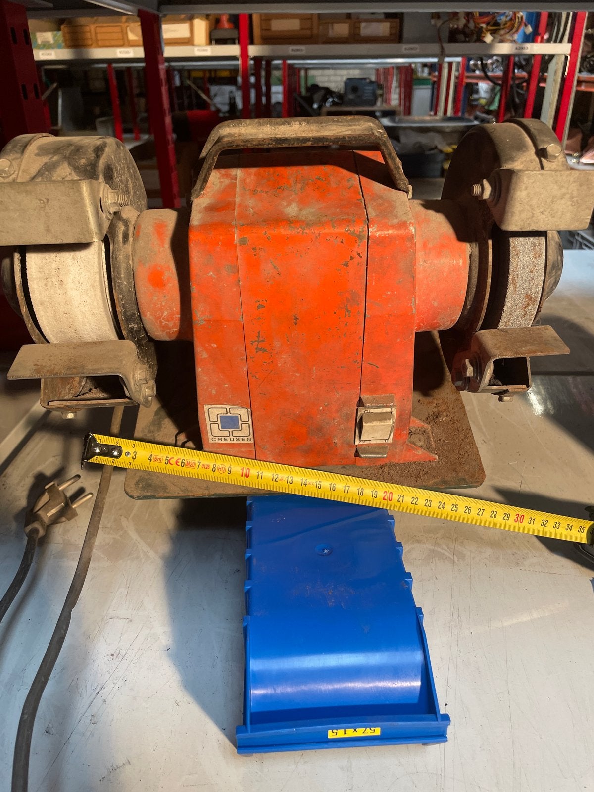 Creusen Werkbankslijpmachine DS 7150 TS, Ophalen, Gebruikt, Minder dan 700 watt, Werkbankslijpmachine