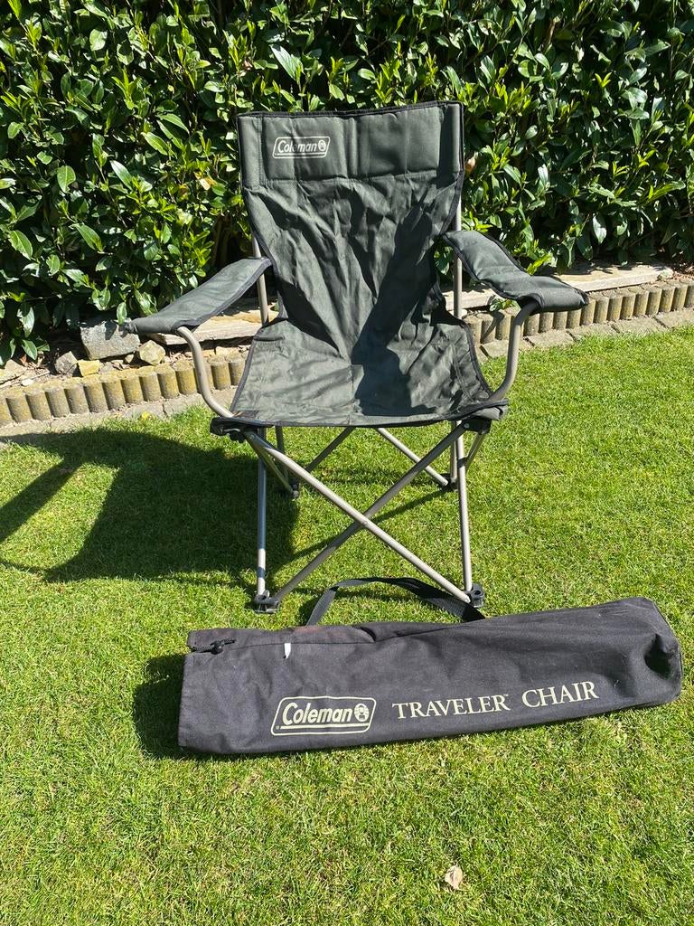 Coleman traveler chair camping stoel vouwstoel opvouw stoel, Caravans en Kamperen, Ophalen, Gebruikt, Campingstoel
