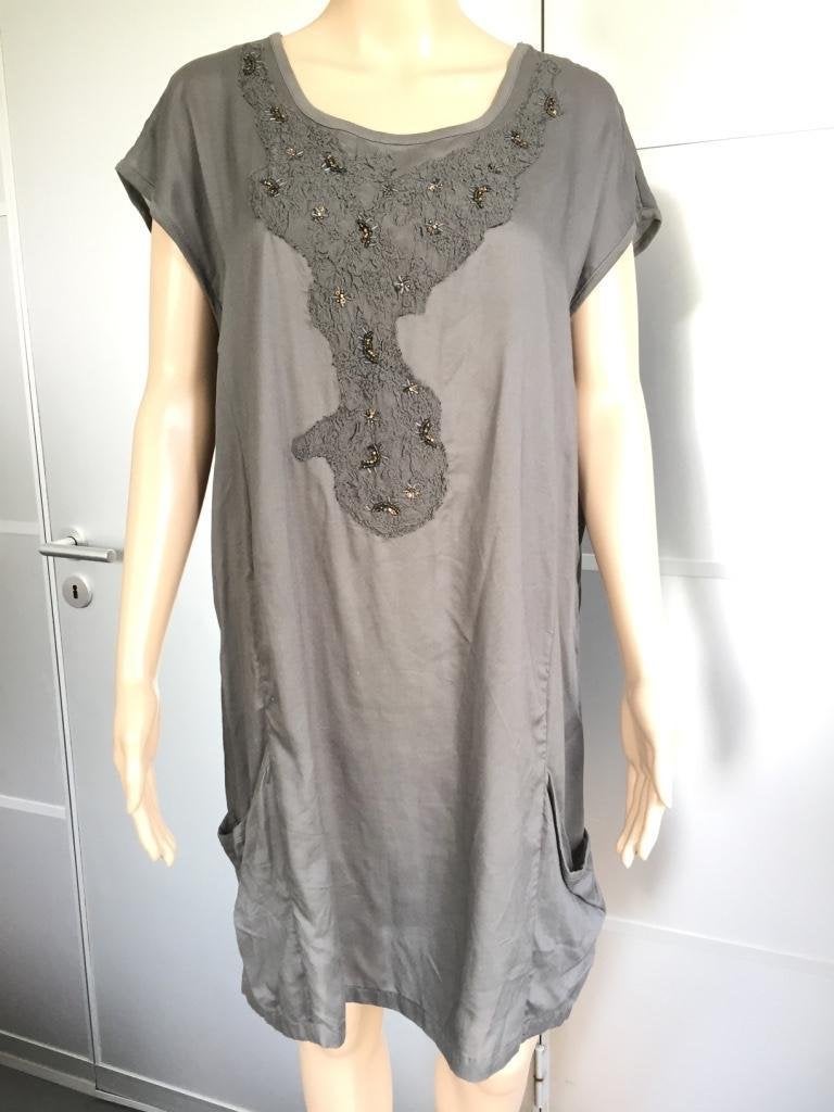 B993 DIDI grijs jurkje jurk tuniek blouse top Maat S=36, Kleding | Dames, Jurken, Didi, Ophalen of Verzenden, Zo goed als nieuw