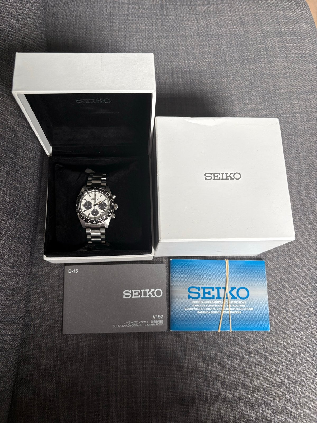Seiko Prospex Speedtimer Solar Chronograaf SSC961P1, Ophalen, Seiko, Staal, Polshorloge