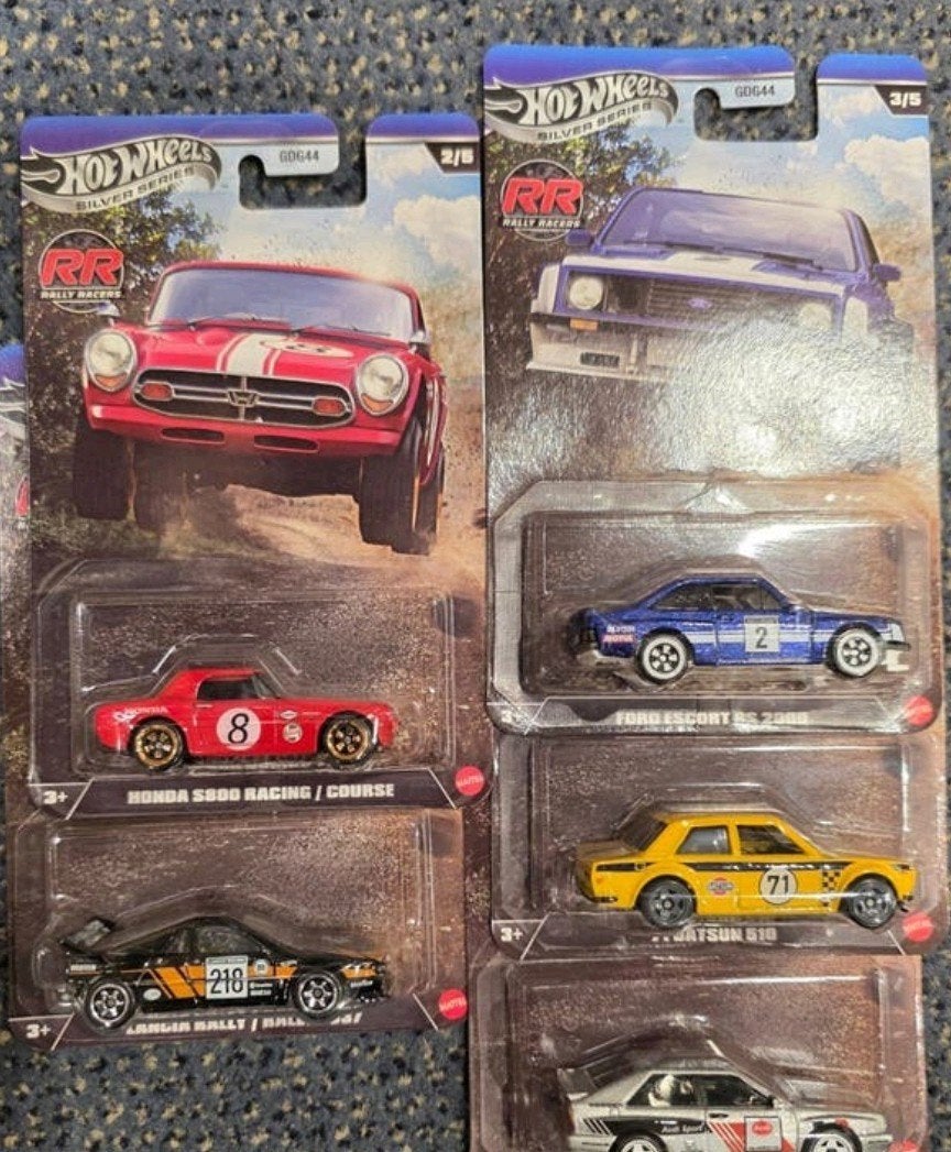 Hot Wheels Rally Racers Set - 5 stuks, Mattel Inc., 636 Girard Avenue, East Aurora, NY 14052, USA, Nieuw, Ophalen of Verzenden