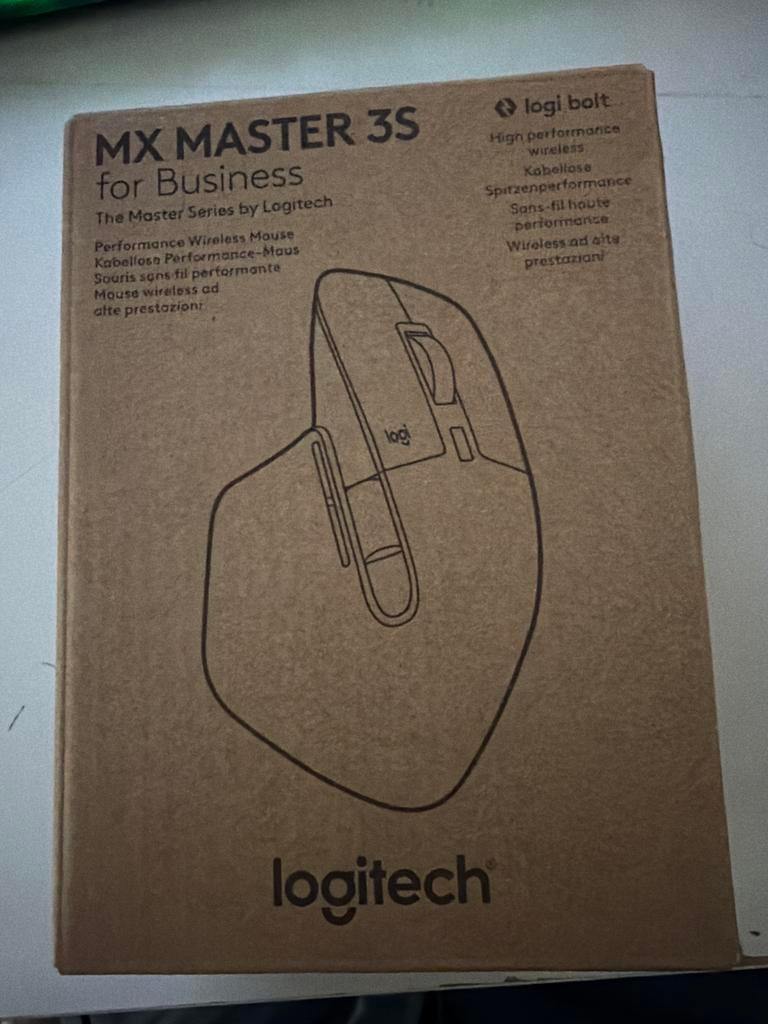 Logitech MX Master 3S for Business muizen, Computers en Software, Muizen, Rechtshandig, Muis, Ergonomisch, Nieuw