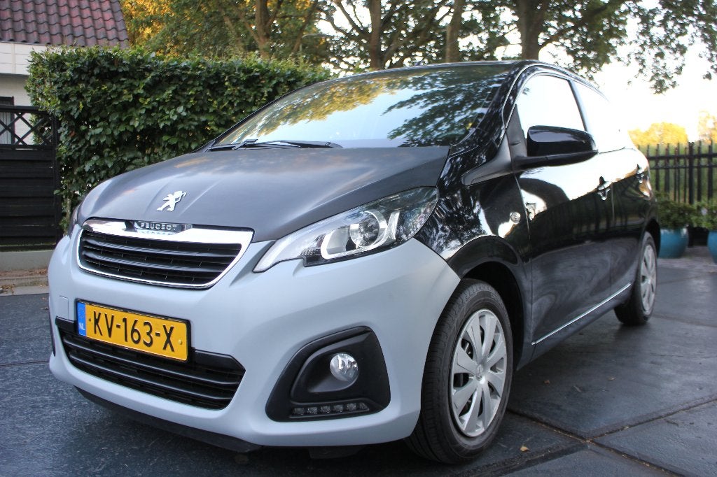 MOOIE PEUGEOT 108 MET ALLEEN SPUITWERKZAAMHEDEN!!, Auto diversen, Schadeauto's, Ophalen, Zwart, Handgeschakeld, 1000 cc