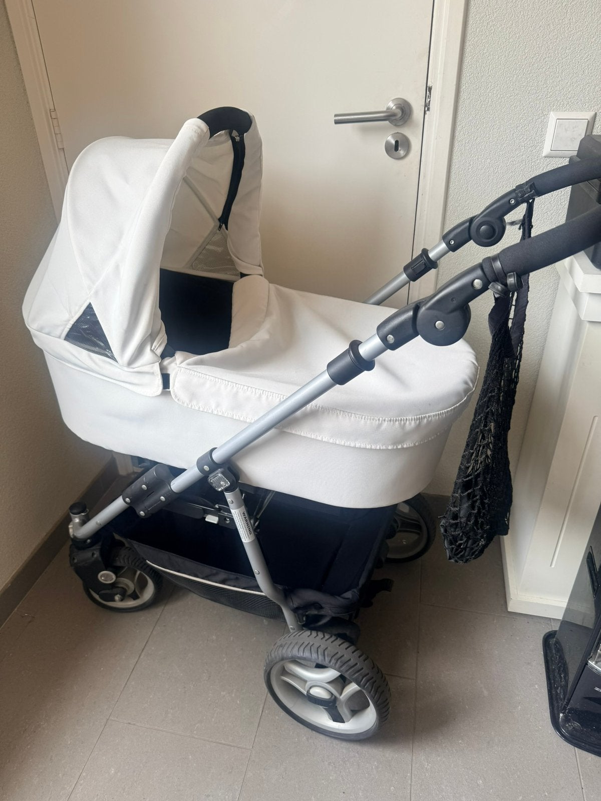 Teutonia  witte combi kinderwagen, Ophalen of Verzenden, Zo goed als nieuw, Overige merken