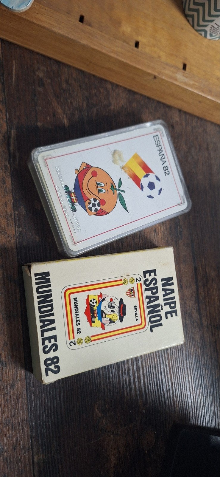 Vintage Naipes Español Mundial 82 speelkaarten, Ophalen of Verzenden, Gebruikt, Buitenlandse clubs