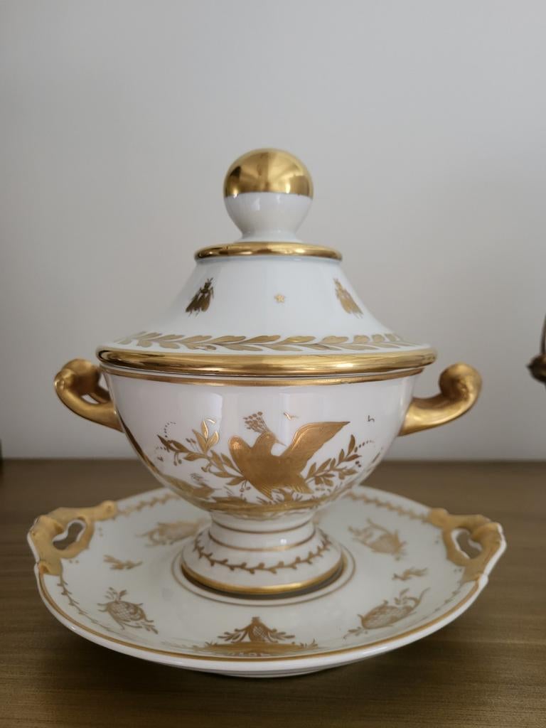 Prachtige soupière van Limoges empire-stijl, Ophalen of Verzenden