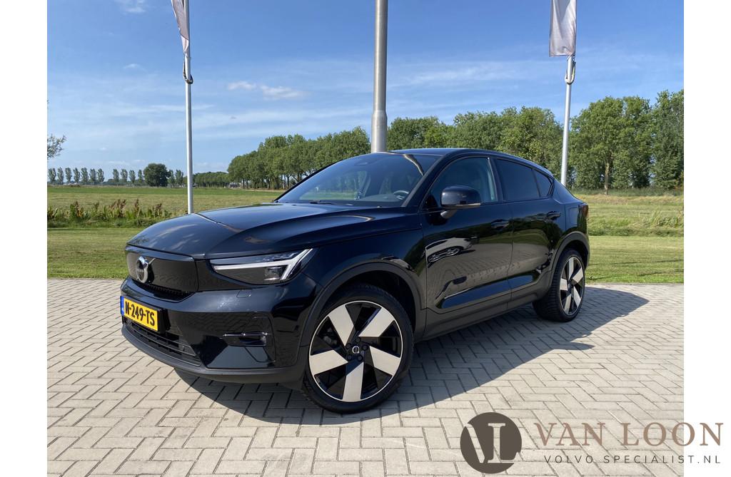 Volvo C40 Recharge Twin Intro Edition 78 kWh, trekhaak elect, Stof, Zwart, Zwart, Origineel Nederlands