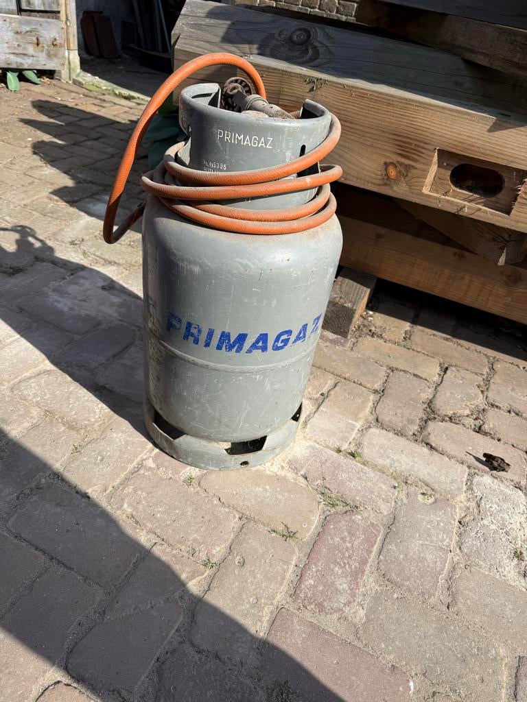 Primagaz gasfles met dakbrander, Doe-het-zelf en Verbouw, Ophalen, Overige materialen, Zwart, Zo goed als nieuw