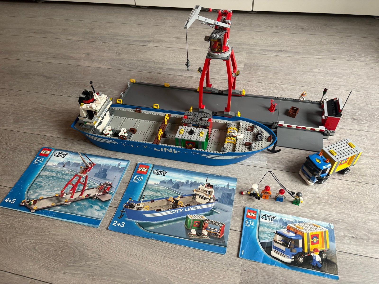Lego City 7994 Haven met vrachtschip en kraan, Kinderen en Baby's, Lego, Ophalen of Verzenden, Compleet, Complete set