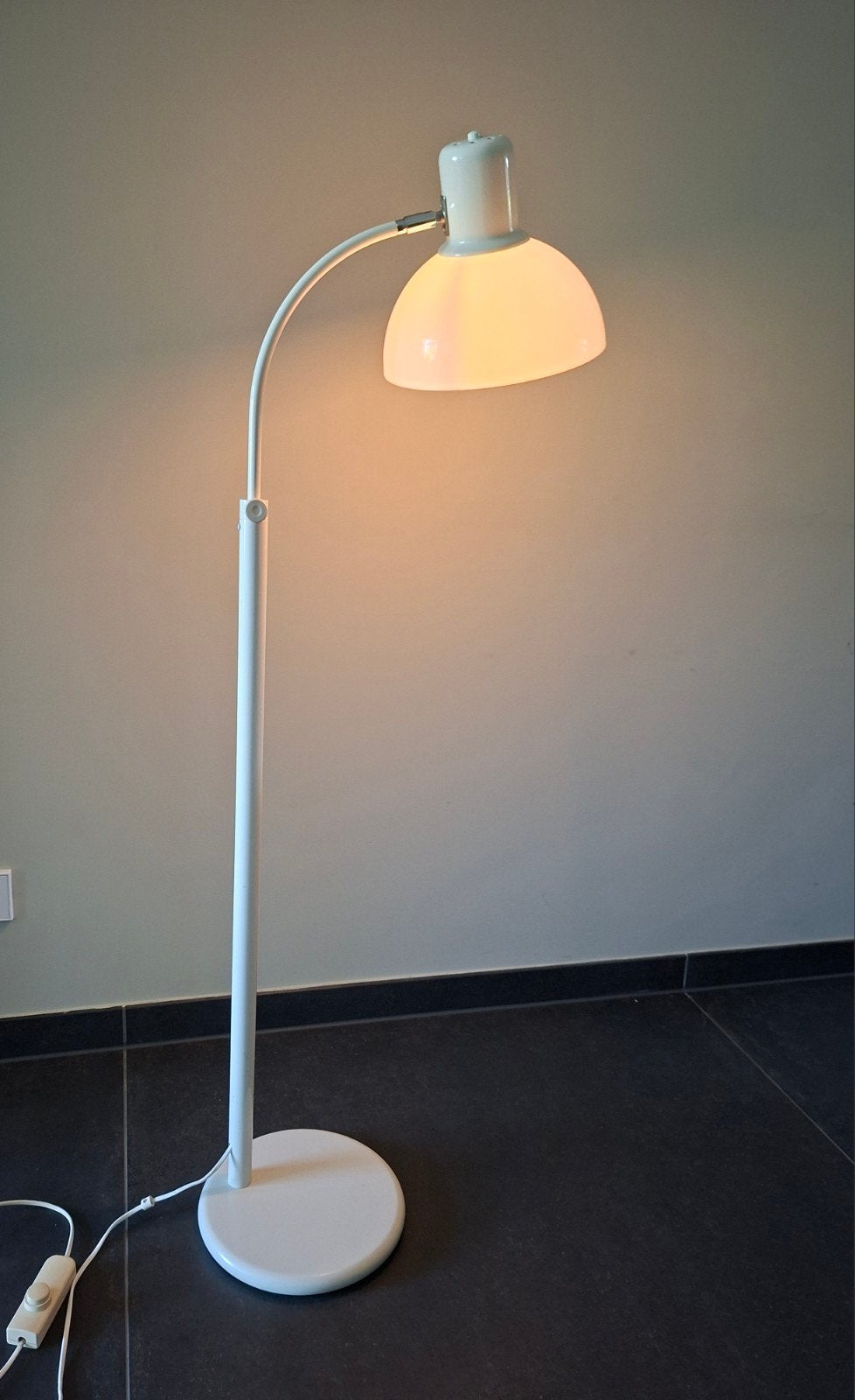 Vintage Space Age mushroom vloerlamp Jaren 70, Ophalen, Gebruikt, Metaal