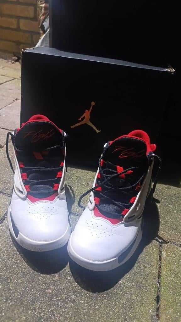 jordan 4 flight, Wit, Air Jordan, Ophalen of Verzenden, Sneakers of Gympen