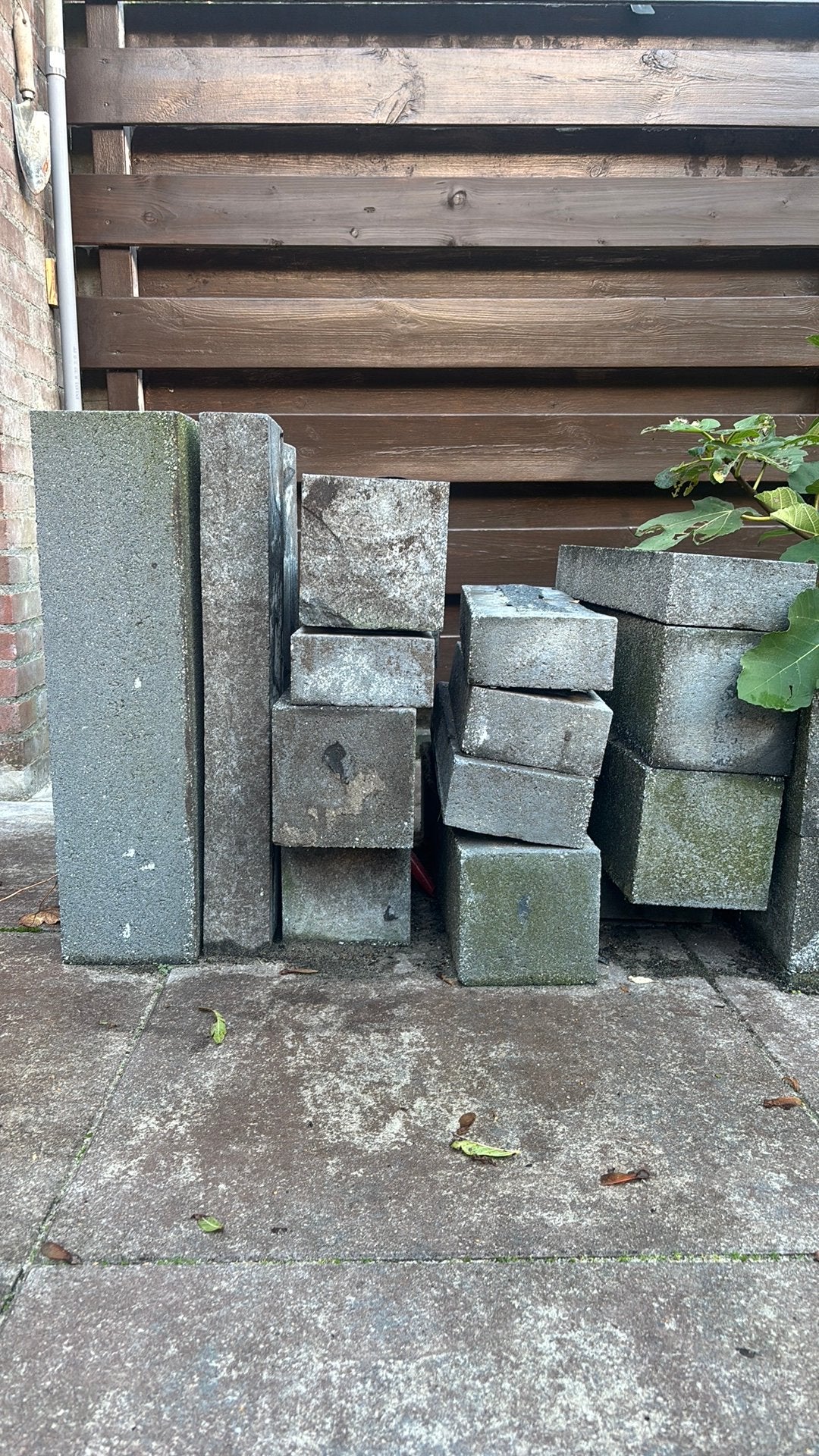 Gratis gebruikte betonblokken - ophalen, Tuin en Terras, Ophalen, Gebruikt