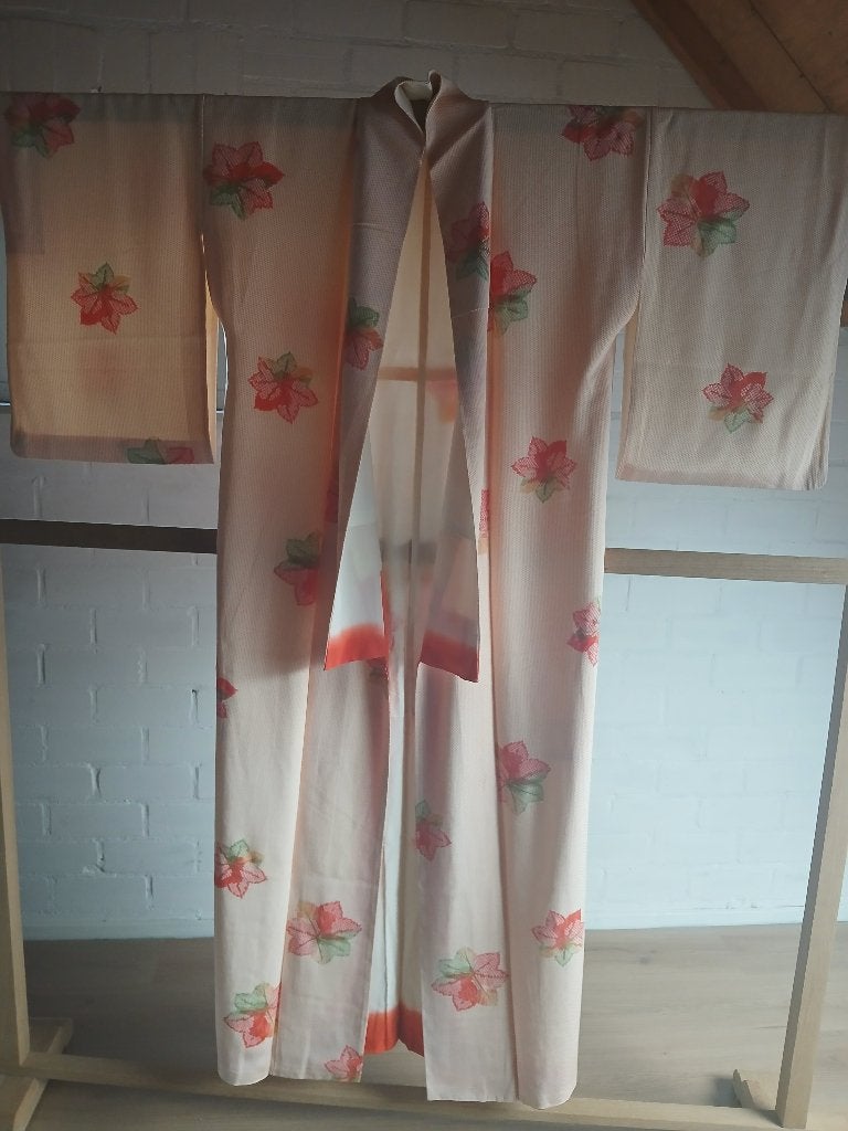 Traditionele Japanse Kimono momiji shibori, Ophalen of Verzenden