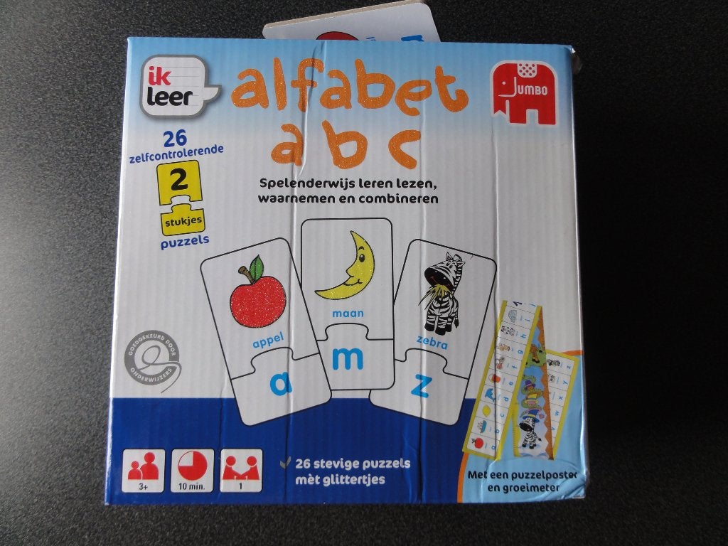 Leer het alfabet van Jumbo om speels te leren lezen, Ophalen of Verzenden, Zo goed als nieuw