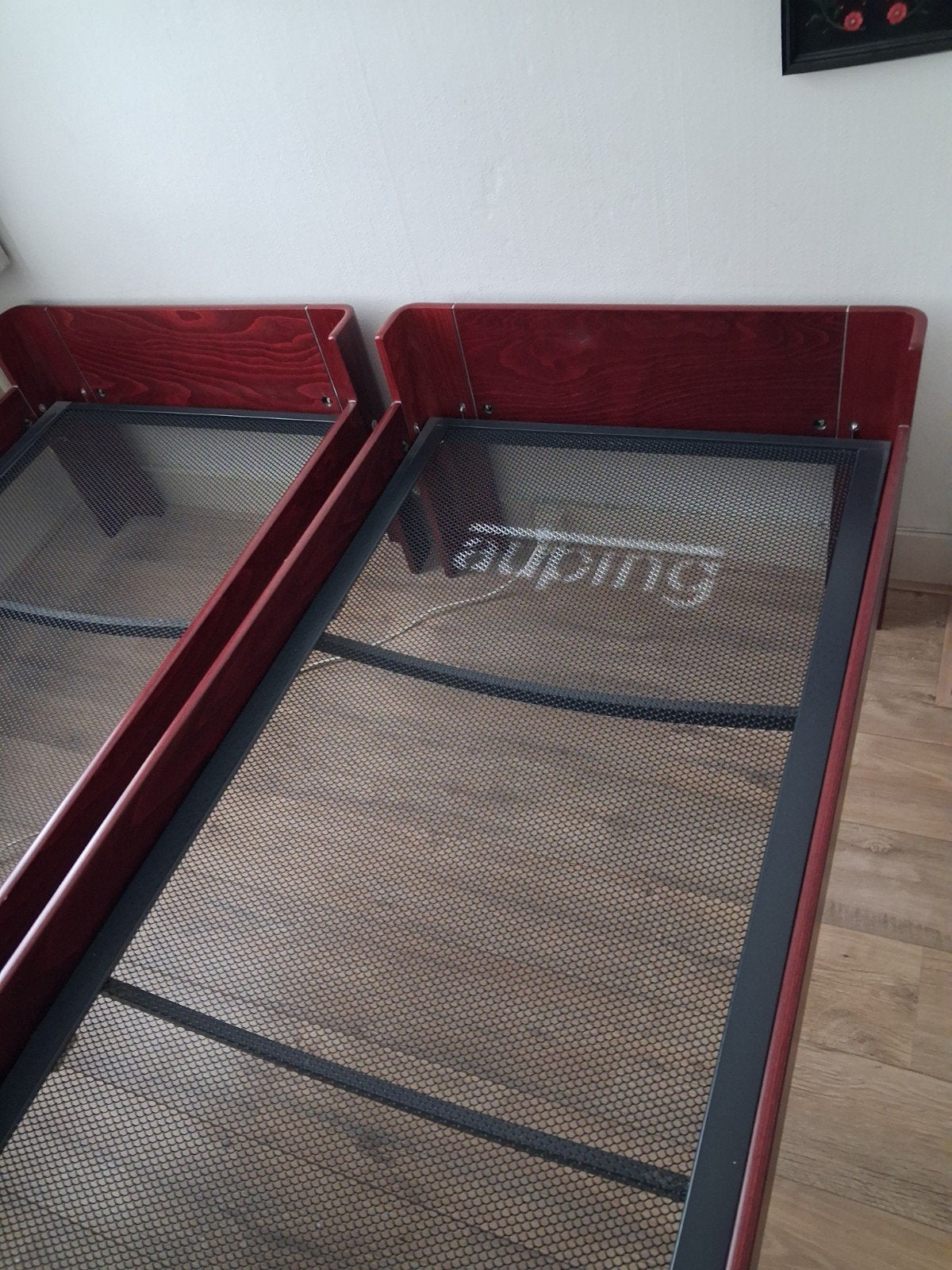 Auping Auronde/Mahonie/Senior/2 stuks, Huis en Inrichting, Ophalen, Gebruikt, Pinh, Hout