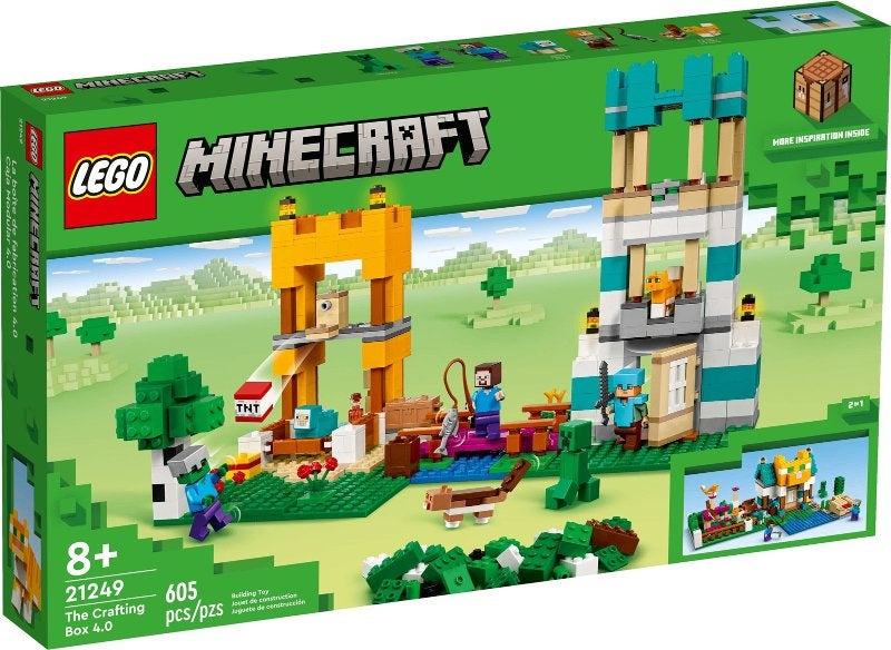 Lego Minecraft 21249 De Crafting-box 4.0, Lego, Nieuw, Ophalen of Verzenden, Minifiguren serie