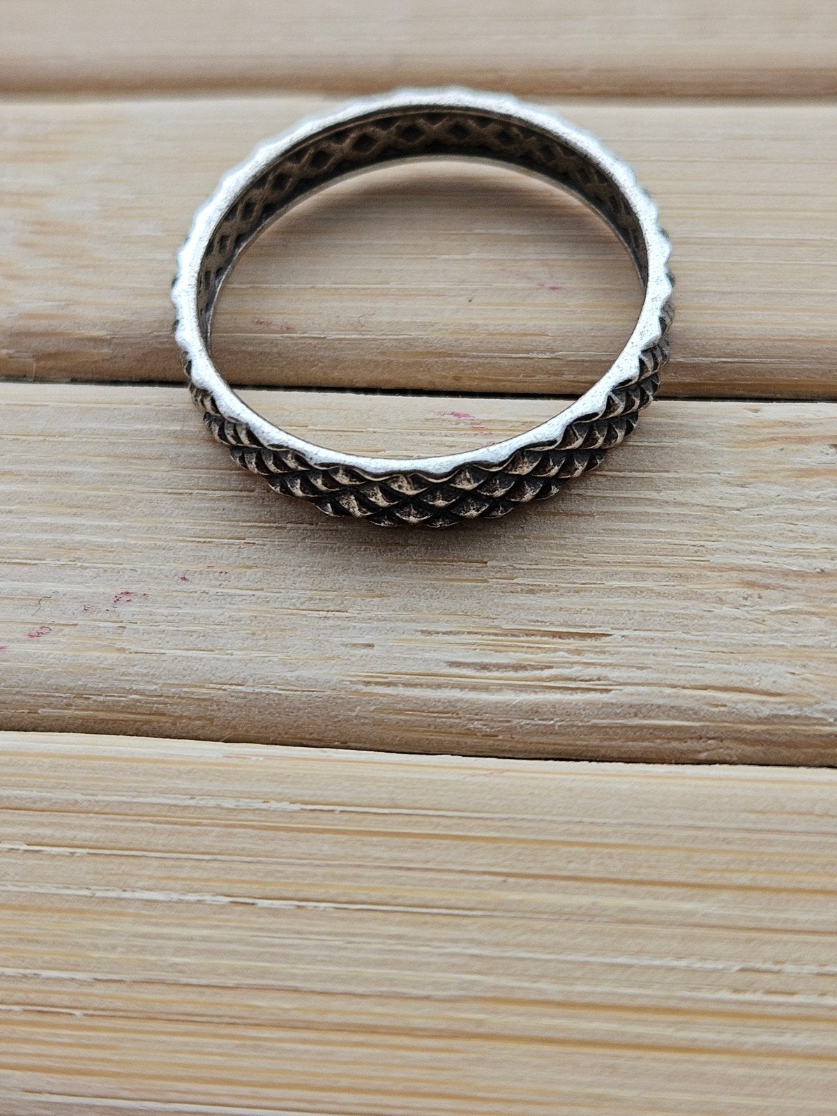 925 zilver spikes studs ring, Ophalen of Verzenden, Dame, Zilver, Zilver