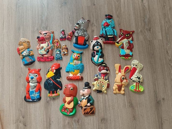 Vintage Fabeltjeskrant wanddecoratie (1969-1976) - 20 stuks, Ophalen of Verzenden, Gebruikt